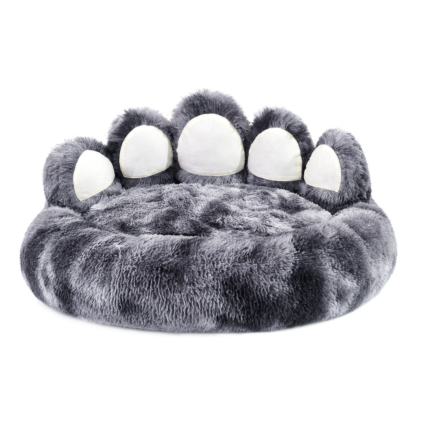 Cute Dog Bed, Fluffy Cozy Bear Paw Shape Plush
