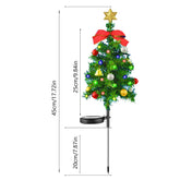 Solar Christmas Tree Decor Lights Outdoors Waterproof LED Lawn Garden Patio Porch Landscape Lamps Christmas Party Gifts