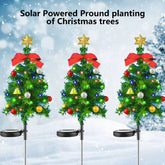 Solar Christmas Tree Decor Lights Outdoors Waterproof LED Lawn Garden Patio Porch Landscape Lamps Christmas Party Gifts